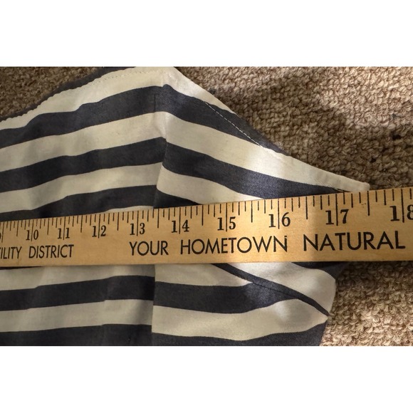 A New Day Women's Striped Sleeveless‎ Maxi Dress Blue White Large Boho - Picture 7 of 8